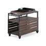 Chariot bar exterieur noyer Transformer table