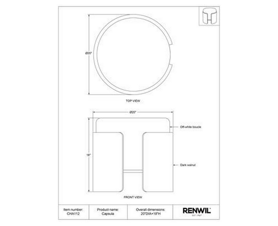 Pouf Capsula de Renwil