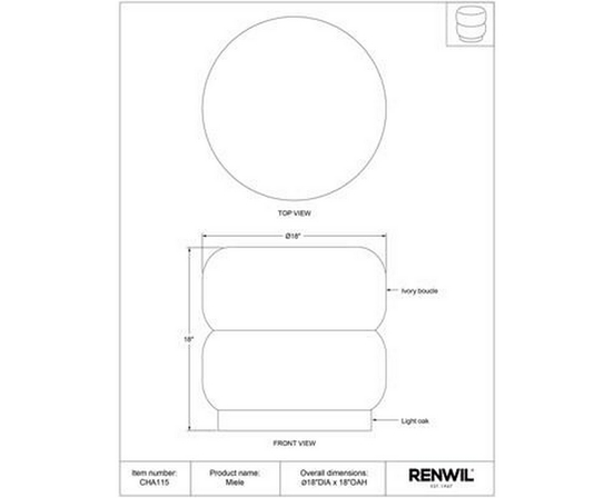 Pouf Miele de Renwil