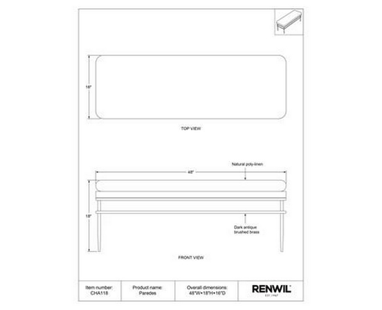 Décor pour la maison Bancs de Renwil