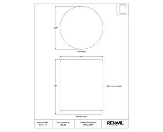 Pouf Hevea de Renwil