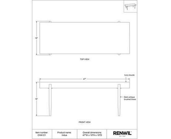 Décor pour la maison Bancs de Renwil