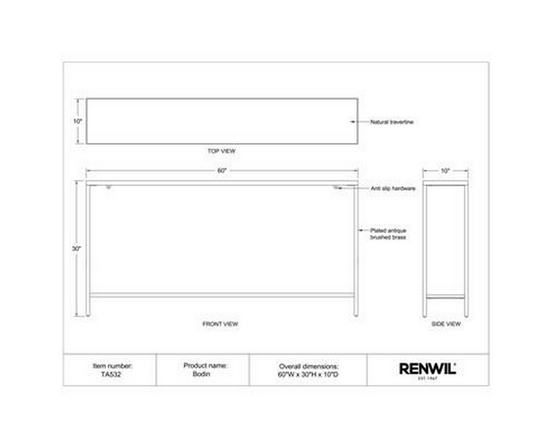 Table console Bodin de Renwil