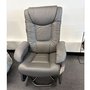 Fauteuil berçant inclinable PEL en cuir combo