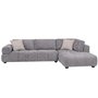 Sofa sectionnel chaise à droite en tissu de Deco-Style