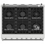 Cuisinière au gaz de 36 po, four de 6,2 pi³ avec convection véritable et friture à air, surface de cuisson à 6 brûleurs, Kenmore PRO - KKProGRFC36X6.2-AFC