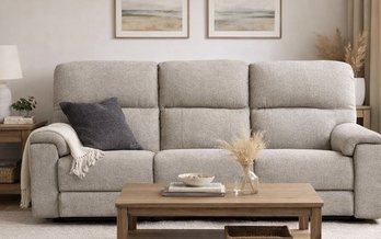 Sofa Maria inclinable manuel en tissu de Elran