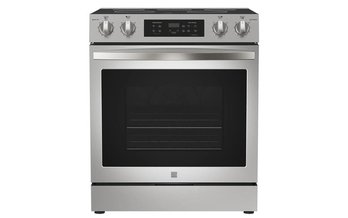Cuisinière électrique de 30 po avec commandes frontales et four à convection de 6,1 pi³, Kenmore - KKFTR6.1-FCC-SS