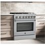 Cuisinière au gaz de 30 po, four de 5,0 pi³ avec convection véritable et friture à air, Kenmore PRO - KKProGRFC30X5- AFC