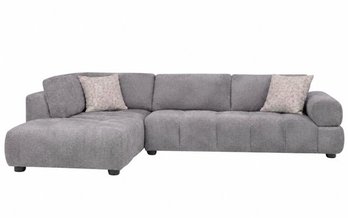 Sofa sectionnel chaise à gauche en tissu de Deco-Style