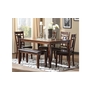 Table de salle à manger et chaises avec banc Bennox Ensemble de 6 de Ashley - D384-325
