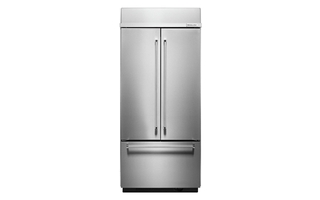 Réfrigérateur encastré à portes françaises acier inoxydable 20,8 pi³ 36 po KitchenAid - KBFN506ESS