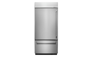 Réfrigérateur encastré à congélateur inférieur 20,9 pi³ 36 po KitchenAid - KBBL306ESS