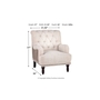 Chaise d'appoint Tartonelle de Ashley - A3000053