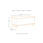 Banc avec rangement Fossil Ridge de Ashley - A4000039