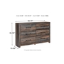 Bureau double Drystan de Ashley - B211-31