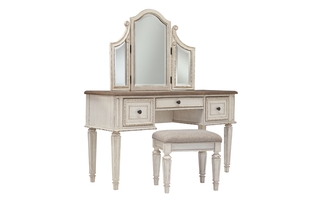 Vanité et miroir avec banc Realyn de Ashley - B743-22