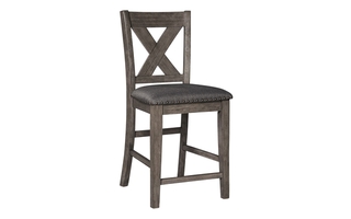 Tabouret de bar rembourré à hauteur de comptoir Caitbrook de Ashley - D388-124
