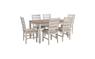 Table de salle à manger et chaises Skempton Ensemble de 7 de Ashley - D394-425