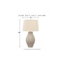 Lampe de table Layal de Ashley - L235634