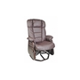 Fauteuil sur billes inclinable berçant et pivotant en cuir de Pel