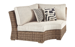 Fauteuil d'angle courbé avec coussin Beachcroft de Ashley - P791-851