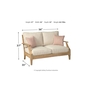 Causeuse avec coussin Clare View de Ashley - P801-835