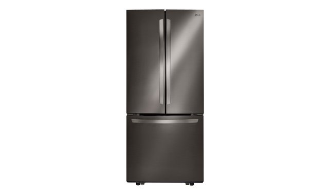 Réfrigérateur trois portes avec porte à deux battants amovible de 30 po., 21,8 pi³ avec technologie SmartDiagnosis™ LG - LRFNS2200D