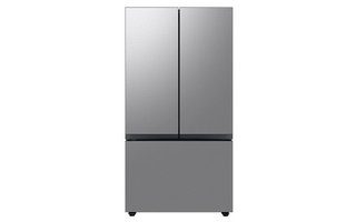 Réfrigérateur trois portes avec porte à deux battants Bespoke de 36 po., 30 pi³ avec machine à glaçon double Samsung - RF30BB6200QLAA