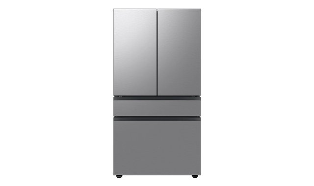 Réfrigérateur quatre portes avec porte à deux battants à profondeur de comptoir Bespoke de 36 po., 23 pi³ avec machine à glaçons double Samsung - RF23BB8600QLAA