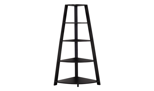 Étagère d'appoint en coin espresso - 2423