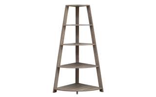 Étagère d'appoint en coin taupe foncé - 2424