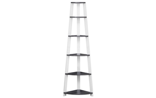 Étagère gris-blanc en coin - 2751