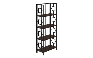 Étagère espresso métal noir - 3617
