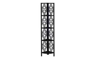 Étagère noir métal noir en coin - 3620