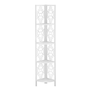 Étagère blanc métal blanc en coin - 3623