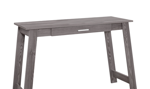 Bureau gris avec tiroir de rangement - 7192