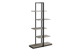 Étagère taupe foncé métal noir - 7232