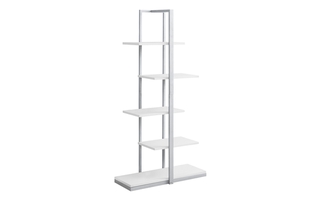 Étagère blanc métal argent - 7233