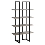 Étagère taupe foncé métal noir - 7237