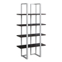 Étagère espresso métal argent - 7239