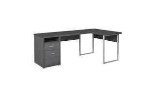Bureau gris cote droit ou gauche - 7257