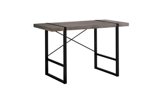 Bureau taupe foncé métal noir - 7310