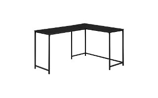 Bureau dessus noir en coin métal noir - 7394