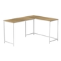 Bureau dessus naturel en coin métal blanc - 7397
