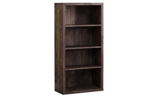 Étagère faux bois brun tablettes ajustable - 7404