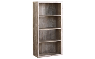 Étagère faux bois taupe tablettes ajustable - 7406