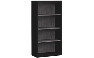 Étagère noir gris avec tablettes ajustable - 7407