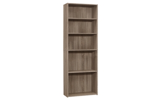 Étagère taupe foncé avec 5 tablettes - 7468