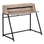 Bureau taupe foncé métal noir - 7546